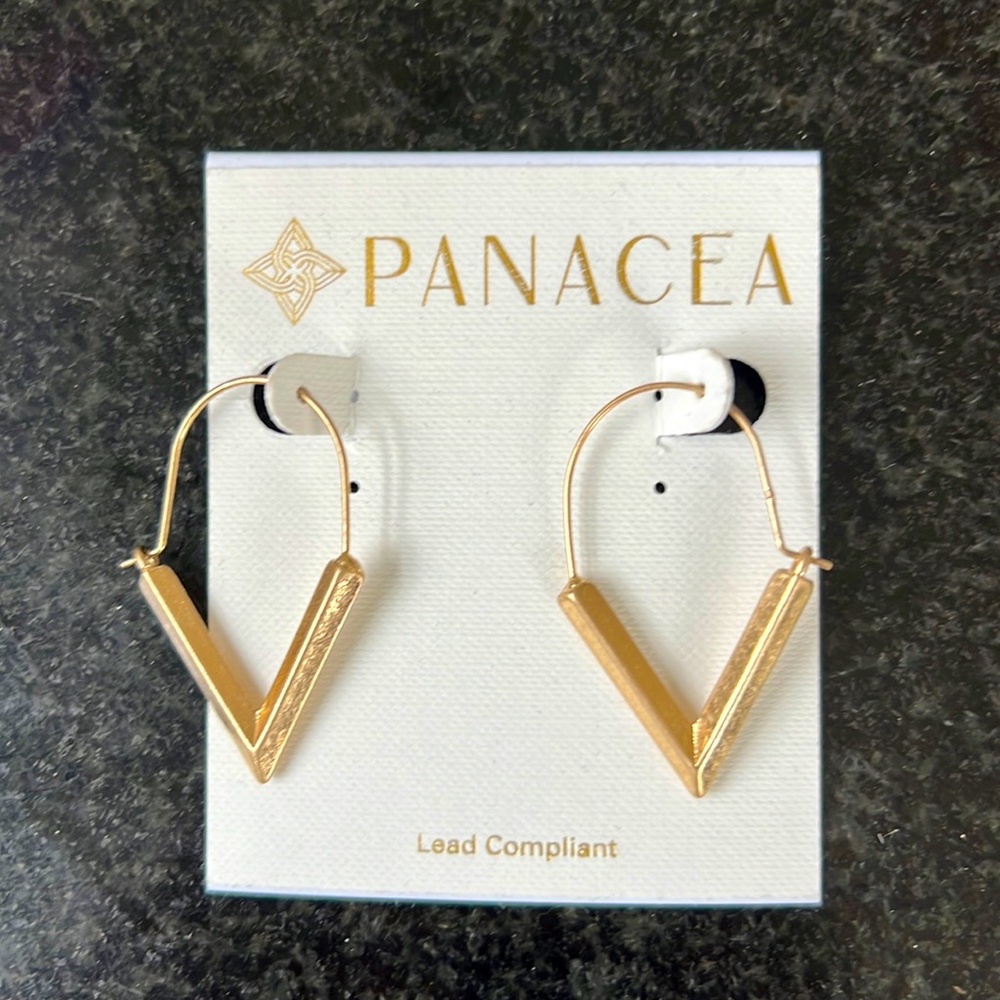 Panacea gold earrings